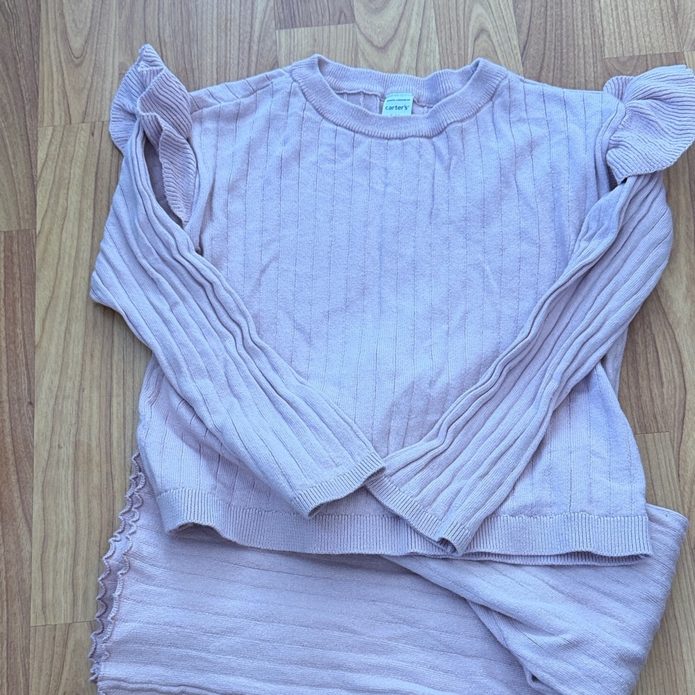 Carter's Pink Ribbed Kids Top
